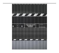 LKHDS Classic Movie Clapboard Black Shower Curtains for Bathroom, Waterproof Fabric Bath Curtain with 12 Hooks, Washable Lightweight Bathroom Decor 55x72Inch（140x183cm）
