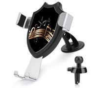 LKHDS Novel Music Note Phone Holders for Your Car Phone Mount Truck Stand for All Phone, Adjustable and Easy Clamp Cellphone Holder Car Accessories for Dashboard/Windshield/Vent