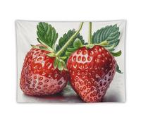 LKHDS Two Strawberries Tapestry Wall Hanging for Bedroom Wall Decor Wall Art Boho Home Decoration Landscape Tapestry Retro Hippie Wall Tapestry for Dorm Room Decor