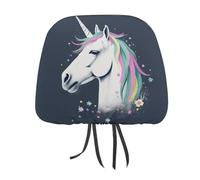 LKHDS Universal Headrest Covers Pack of 2, Be Horse Headrest Cover for Car, Easy to Install, Breathable & Soft Headrest Protectors for Most Vehicle