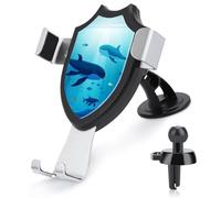 LKHDS Whales Under The Sea Phone Holders for Your Car Phone Mount Truck Stand for All Phone, Adjustable and Easy Clamp Cellphone Holder Car Accessories for Dashboard/Windshield/Vent