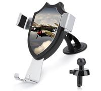 LKHDS World War 2 Aircraft Airplane Phone Holders for Your Car Phone Mount Truck Stand for All Phone, Adjustable and Easy Clamp Cellphone Holder Car Accessories for Dashboard/Windshield/Vent