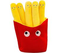 lkhexcbf French Fries Plush Toy,Fries Plush Pillow,Cartoon Simulation Pizza French Fries Design Sofa Pillow Stuffed Plush Doll,Yellow Snack Fries Shape For Kids, Photography Props Home Decoration