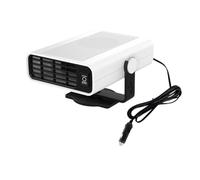 LKHSYAN Portable Car Heater Defroster,12V Windshield Defroster & Defogger 2 in 1 Fast Heating/Cooling Automobile Heater Demister Vehicle Heater Fan Cigarette (White)