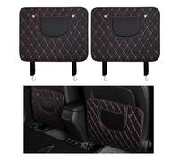 LKILFUWX 2PCS Seat Protector Car Backrest, for Benz V Class VitoKlasse V220d V250d V260 V300d with Storage Organizer Leather Back Seat Anti Kick Mat Car Seat Back Protector,C