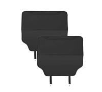 LKILFUWX 2PCS Seat Protector Car Backrest, for Mazda CX-30 2000 2001 2002 2003 2004 2005-2023 with Storage Organizer Leather Back Seat Anti Kick Mat Car Seat Back Protector