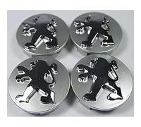LKILFUWX 4Pcs Car Hub Centre Caps, for Peugeot 106 107 206 207 307 308 406 407 56MM Wear Resistant Anti Rust Hub Centre Caps Car Wheel Centre Badges Wheel Trim Sticker