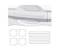 LKILFUWX 8PCS Car Door Handle Protectors, for VW T-Cross T-ROC T-ROC Sport Caravelle Sharan Passat S Clear Paint Protection Film Anti Scratch Door Protector Stickers for Recessed Grips