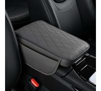 LKILFUWX Car Armrest Cushion, for Ford Capri EV Coupe SUV 2024 2025 Waterproof Wear-Resistant Leather Center Console Cushion Pad with Side Storage Bag Car Accessories,B