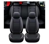 LKILFUWX Leather Car Seat Covers for Renault Clio 2012-2025, Full Set Durable Waterproof Seat Protectors, Non-Slip And Dirt-proof Interior Accessories,B
