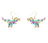 Lkingel Animals Bookcase Earrings Cat Dog Book Earrings For Women Acrylic Bookshelf Earrings Book Lovers Dangle Earrings Book Lovers GiftsTeacher Earrings for Women, Acrylic, No Gemstone