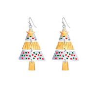 LKingel Christmas Earrings for Women Colorful Christmas Tree Dangle Drop Earrings Xmas Ornament Earring Xmas Earring Holiday Jewelry Stocking Stuffers New Years Gift 2025, L, Metal, No Gemstone