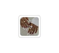 LKingel Chunky Rings Set for Women Gold Stacking Rings Set Irregular Geometric Ring Vintage Zircon Snake Moon Stars Dainty Ring Jewelry for Women, One size, Zinc, No Gemstone