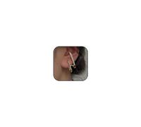 LKingel Double Twist Hoop Earrings for Women, Petite Quartet Earrings, Double Hoop Earrings, Hanging Earrings, Paperclip Stud Earrings for Girls, Zinc, No Gemstone