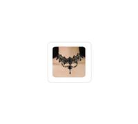 LKingel Gothic Victorian Style Vampire Choker Necklace for Women Black Crystal Tassel Lace Collar Necklace Halloween Punk Black Sexy Lace Necklace Halloween Cavewoman Costume, cloth, No Gemstone