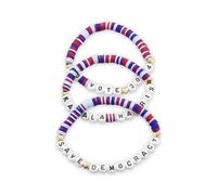 LKingel Kamala Harris Bracelets 2024 US President Campaign Vote Bracelet Harris Beaded Bracelets Kamala Harris Merchandise Bracelet for Women Men, L, alloy, no gemstone