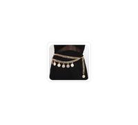 LKingel Multi Layered Body Chain Waist Pirate Chain Belt for Women Gold Belt Chain Queen Portrait Waist Chain Sun Flower Waist Chain Sun Moon Waist Chain Portrait Coin Pirate Waist Chain Belly Chain