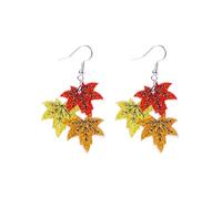 LKingel Thanksgiving Earrings for Women Cute Maple Leaf Turkey Pumpkin Dangle Drop Earring Acrylic Fall Earring Thanksgiving Jewelry Gift for Women 2025, L, Acrylic, No Gemstone