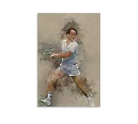 LKJHLK John McEnroe Poster Tennis Sport Poster 5 Wall Decor Canvas Art Painting Print for Office Bedrooms Homes Dorm - Gift for Boy Man 12x18inch(30x45cm)