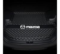 LKJSBSHLH Car Boot Mat for Mazda CX-60 CX60 2022-2024, Waterproof Trunk Cargo Tray Liners Leather Protector Pad Anti Slip Storage Carpet Interior Accessories,A/Black Beige
