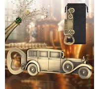 LKKCHER Car Bottle Opener, Classic Car Gifts for Men Him, Birthday Fathers Day Christmas Gifts for Men Dad Grandpa, Vintage Beer Accessories, Bronze with Gift Bag