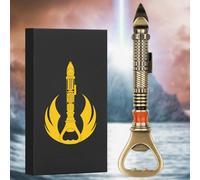 LKKCHER DESIGN 2-in-1 Bronze Bottle Opener and Manual Can Punch Opener, Birthday Gifts Christmas Gifts Beer Gifts for Men Father Him, Souvenir Present for Science Fiction Movies Fans