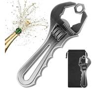 LKKCHER Spanner Bottle Opener, Quirky Mechanics Gift for Men, Dad, Grandad, Fathers Day Birthday Christmas Gifts for Mechanics & DIY Fans, Silver Bar Tool with Gift Bag
