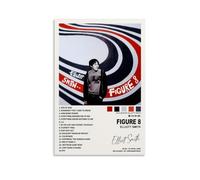 LKKHPEP Elliott Smith Poster Figure 8 Album Poster Canvas Wall Art Decorative Home Decor Painting for Living Room Bedroom 12x18inch(30x45cm) Unframe-style