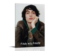 LKKHPEP Finn Poster Wolfhard Vintage Poster Canvas Wall Art Decorative Home Decor Painting for Living Room Bedroom 08x12inch(20x30cm) Frame-style