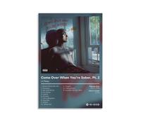 LKKHPEP Lil Poster Peep Album-Come Over When You're Sober Poster Canvas Wall Art Decorative Home Decor Painting for Living Room Bedroom 12x18inch(30x45cm) Unframe-style