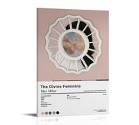 LKKHPEP Mac Poster Miller Album The Divine Feminine Poster Canvas Wall Art Decorative Home Decor Painting for Living Room Bedroom 16x24inch(40x60cm) Frame-style
