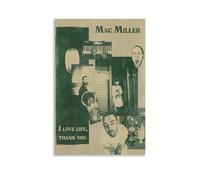 LKKHPEP Mac Poster Miller I Love Life, Thank You Poster Canvas Wall Art Decorative Home Decor Painting for Living Room Bedroom 08x12inch(20x30cm) Unframe-style