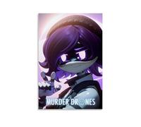LKKHPEP Murder Poster Drones Anime Poster Canvas Wall Art Decorative Home Decor Painting for Living Room Bedroom 16x24inch(40x60cm) Unframe-style