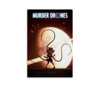 LKKHPEP Murder Poster Drones Anime Poster Canvas Wall Art Decorative Home Decor Painting for Living Room Bedroom 08x12inch(20x30cm) Unframe-style