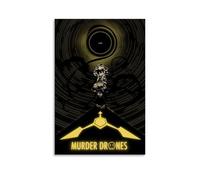 LKKHPEP Murder Poster Drones Anime Poster Canvas Wall Art Decorative Home Decor Painting for Living Room Bedroom 16x24inch(40x60cm) Unframe-style
