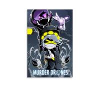 LKKHPEP Murder Poster Drones Anime Poster Canvas Wall Art Decorative Home Decor Painting for Living Room Bedroom 12x18inch(30x45cm) Unframe-style