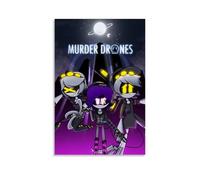 LKKHPEP Murder Poster Drones Anime Poster Canvas Wall Art Decorative Home Decor Painting for Living Room Bedroom 16x24inch(40x60cm) Unframe-style