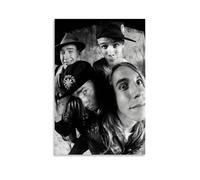 LKKHPEP Red Hot Chili Peppers Poster Retro Black And White Poster Canvas Wall Art Decorative Home Decor Painting for Living Room Bedroom 12x18inch(30x45cm) Unframe-style