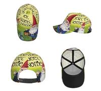LKLDDPZB Colorful Gnomes Baseball Cap with Full-Print Design - Durable, Lightweight, and Adjustable for Everyday Use Black