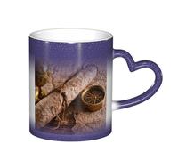 LKLDDPZB Compass and Ancient Map Print Heat Changing Coffee Mug â€“11 Oz Magic Color Changing Mug, Ceramic Thermal Reactive Cup for Men and Women