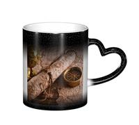 LKLDDPZB Compass and Ancient Map Print Heat Changing Coffee Mug â€“11 Oz Magic Color Changing Mug, Ceramic Thermal Reactive Cup for Men and Women