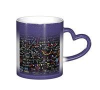 LKLDDPZB Math Formula Print Heat Changing Coffee Mug â€“11 Oz Magic Color Changing Mug, Ceramic Thermal Reactive Cup for Men and Women