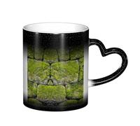 LKLDDPZB Moss Stone Pavement Print Heat Changing Coffee Mug â€“11 Oz Magic Color Changing Mug, Ceramic Thermal Reactive Cup for Men and Women