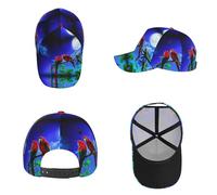 LKLDDPZB Parrot Baseball Cap with Full-Print Design - Durable, Lightweight, and Adjustable for Everyday Use Black
