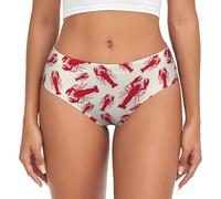 LKLDDPZB Red Lobster Women'S Briefs - All-Over Print, Ultra-Comfortable With 4-Way Stretch For Everyday Wear