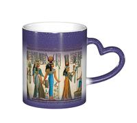 LKLDDPZB Women in Ancient Egypt Print Heat Changing Coffee Mug â€“11 Oz Magic Color Changing Mug, Ceramic Thermal Reactive Cup for Men and Women