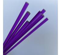LKLNCXC Plastic rod 10pcs Acrylic Rods Colored, Dia 5mm High Transparency Color Round Rod, Clear Sticks for Cake Toppers(Purple,5x250mm)