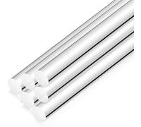 LKLNCXC Plastic rod 10pcs Acrylic Rods Colored, Dia 5mm High Transparency Color Round Rod, Clear Sticks for Cake Toppers(Clear,5x200mm)