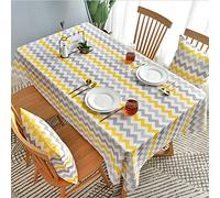LKLNCXC Tablecloth Water Polyester Checkered Table Cloth Oblong Dining cover for Home Restaurant Party Buffet Picnic,pink-01,130x200cm(Yellow-01,130x160CM)