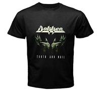 LKMGFD Dokken Tooth and Nail Men's Black T-Shirt Black(Large)